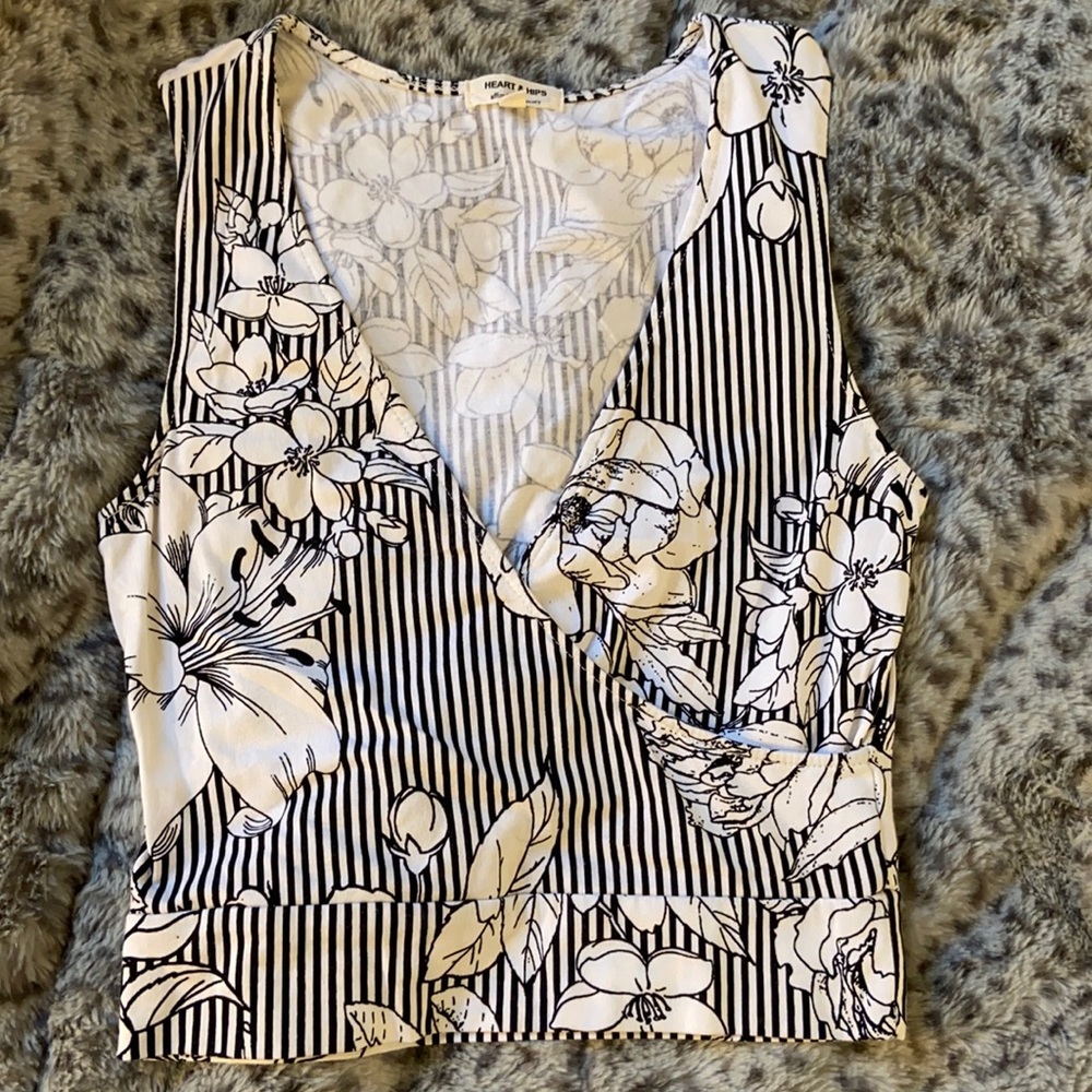 Floral print crop top